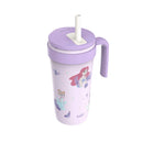 18oz Princess Stainless Steel Vacuum Straw Tumbler - Purple