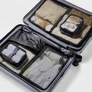 7pc Packing Cube Set with Compression - Black