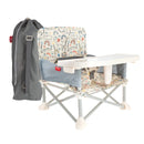 Nuby Pop-Up Portable Booster Seat with Removable Tray - Safari
