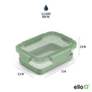 4pc 3.4c Glass Refresh Food Storage Container Set Green
