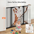 Extra Tall Baby Gate for Stairs and Doorways - Black