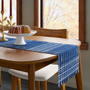 108"x14" Table Runner Dark Blue Woven - Threshold™