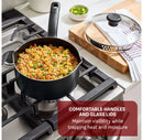 Nonstick Saucepan with Lid - Black