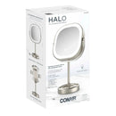 Double-Sided LED Vanity Mirror - Silver