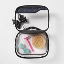 Clear Toiletry Kit and Bag - Black