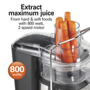 Easy Clean Juice Extractor with Easy Sweep cleaning tool, 3" Big Mouth chute, 67870