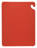 San Jamar Cutting Board, Co-Polymer, Red, 20" Length, 15" Width, 1/2" Thickness - CB152012RD