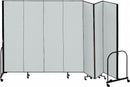 Screenflex Portable Room Divider, Number of Panels 7, 5 ft. Overall Height, 13 ft. 1" Overall Width - CFSL507 GREY