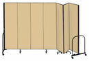 Screenflex Portable Room Divider, Number of Panels 7, 7 ft. 4" Overall Height, 13 ft. 1" Overall Width - CFSL747 BEIGE