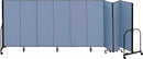 Screenflex Portable Room Divider, Number of Panels 9, 4 ft. Overall Height, 16 ft. 9" Overall Width - CFSL409 BLUE