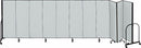 Screenflex Portable Room Divider, Number of Panels 11, 4 ft. Overall Height, 20 ft. 5" Overall Width - CFSL4011 GREY