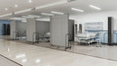 Screenflex Portable Room Divider, Number of Panels 5, 4 ft. Overall Height, 9 ft. 5" Overall Width - CFSL405 BEIGE