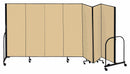 Screenflex Portable Room Divider, Number of Panels 7, 6 ft. Overall Height, 13 ft. 1" Overall Width - CFSL607 BEIGE