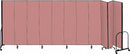 Screenflex Portable Room Divider, Number of Panels 11, 6 ft. Overall Height, 20 ft. 5" Overall Width - CFSL6011 MAUVE