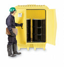 Enpac Spill Containment Pallets, Covered, 72 gal Spill Capacity, 4,000 lb - 4000-YE