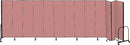 Screenflex Portable Room Divider, Number of Panels 13, 8 ft. Overall Height, 24 ft. 1" Overall Width - CFSL8013 MAUVE