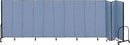 Screenflex Portable Room Divider, Number of Panels 13, 8 ft. Overall Height, 24 ft. 1" Overall Width - CFSL8013 BLUE