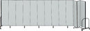 Screenflex Portable Room Divider, Number of Panels 13, 7 ft. 4" Overall Height, 24 ft. 1" Overall Width - CFSL7413 GREY