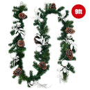 9 Feet Pre-Lit Artificial Christmas Garland With LED Lights