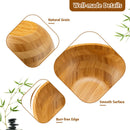 8 Pieces Bamboo Salad Bowl Set With Server Utensils-Natural