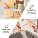 15 Pieces Stainless Steel Knife Set With Ergonomic Handle