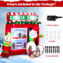 6.3 Feet Inflatable Gingerbread Cookie Shop With Santa Claus
