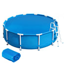 8 Feet Round Solar Pool Cover 12 Mil for In-Ground Above-Ground Swimming Pools