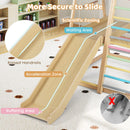 8-in-1 Jungle Gym Wooden Montessori Climber Playset With Slide and Monkey Bar for Kids 3-5 Years Old-Multicolor
