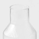 50oz Ribbed Glass Carafe - Clear