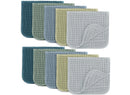 Large Muslin Burp Cloths - Multicolor, Pack of 10