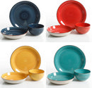 12pc Stoneware Dinnerware Set - Off-White
