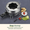 Electric Fondue Pot - Stainless Steel