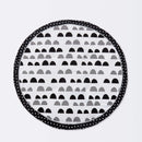 Round Activity Playmat Scallop - ™ Black/White