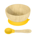 Bamboo Baby Suction Bowl - Yellow