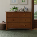 Sprout 6-Drawer Dresser - Chestnut/Natural