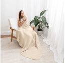 Muslin Adult Hooded Towel Large - Sand