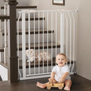 Baby Gate for Stairs and Doorways - White