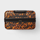 Large Checked Hardside Suitcase - Tortoise Shell