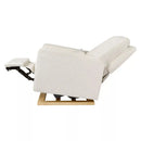 Glider Recliner with Electronic Control and USB - Ivory Boucle