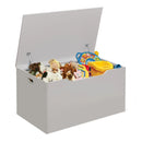 Flat Bench Top Toy and Storage Box - White