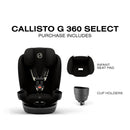 Callisto G 360 Select Rotating All-in-One Convertible Car Seat - Black