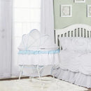 Dream On Me Lacy Portable 2-In-1 Bassinet - Pink/White