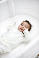 Fitted Sheet for Baby Crib - White