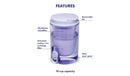 10 Cup Home Studio Water Filter Dispenser Provence Purple