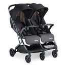 KooperX2 Lightweight Compact Fold Double Stroller - Forged Iron