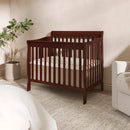 4-in-1 Convertible Mini Crib - Espresso