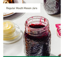 16 oz Regular Mouth Mason Jars - 4 Pack