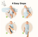 Organic Newborn Swaddle Sleep Sacks - Ripple