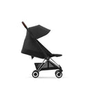 COYA Stroller - Chrome Dark Brown Frame + Sepia Black Seat