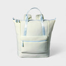 Faux Neoprene Tote Backpack - Ice Blue